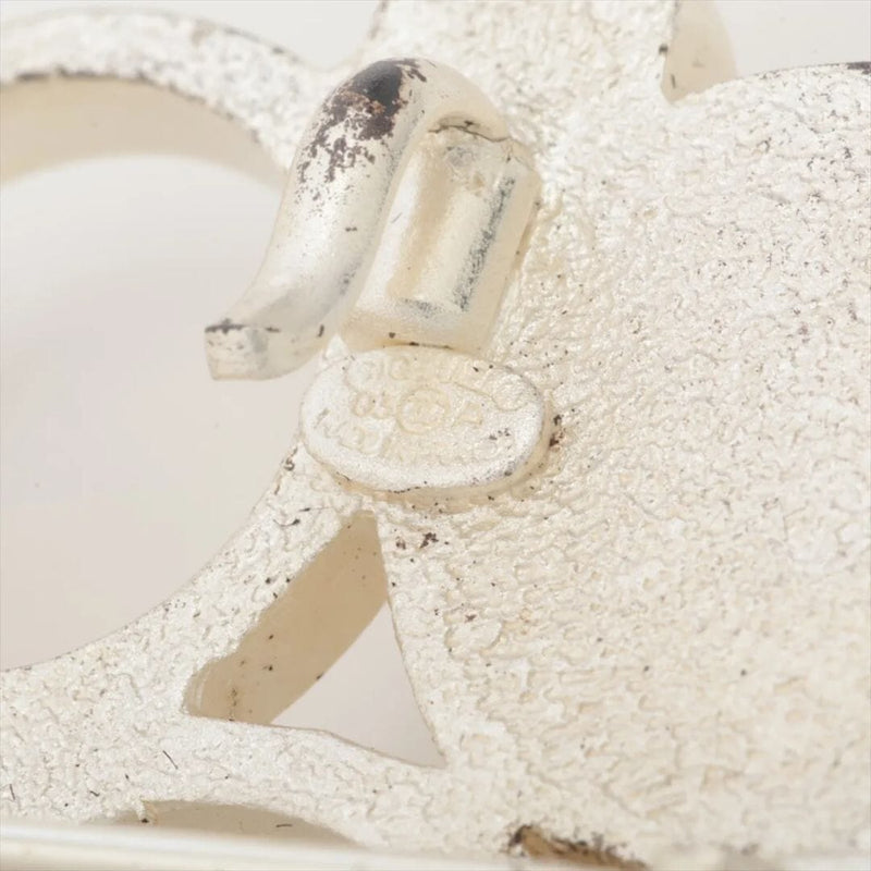 Cream and silver Coco Mark 03A Brooch Brooches Chanel 
