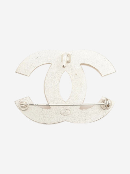 Silver Coco Mark 03A pearl brooch alternate image