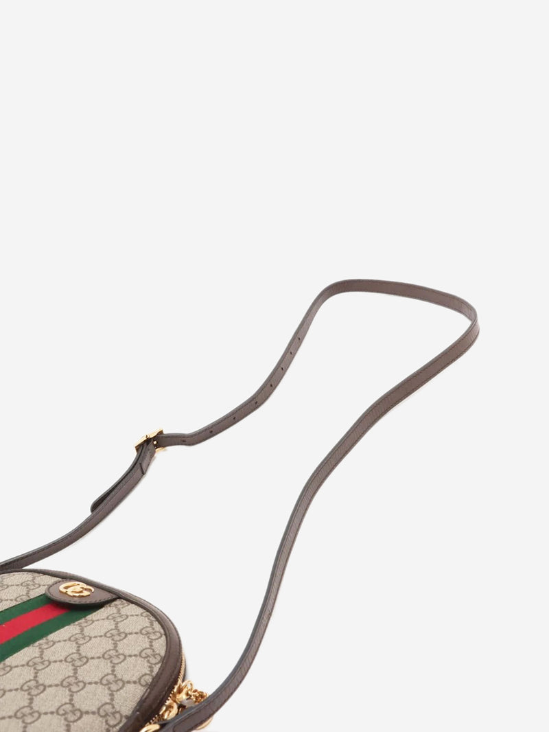 Brown GG Supreme Ophidia shoulder bag