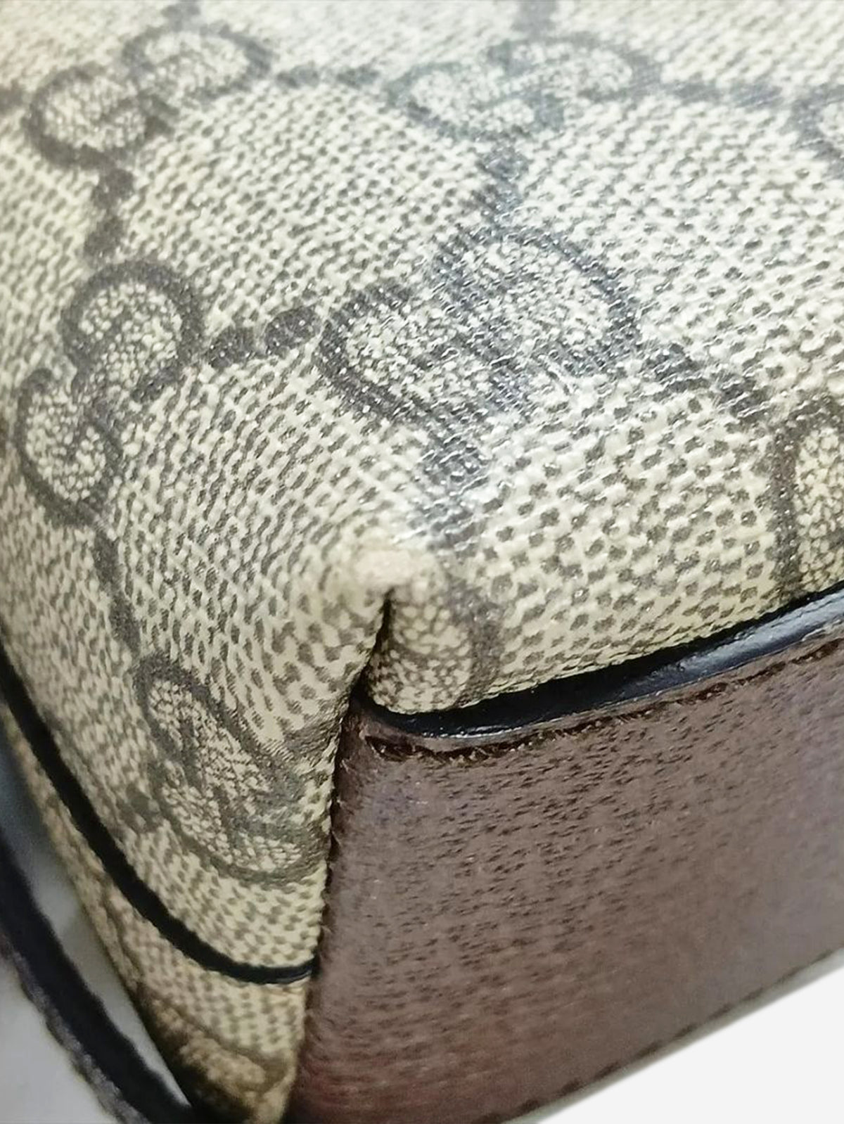Brown GG Supreme Ophidia shoulder bag