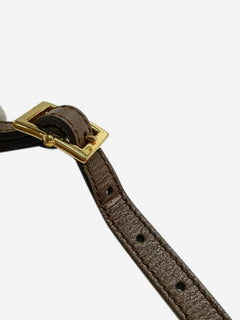 Brown GG Supreme Ophidia shoulder bag