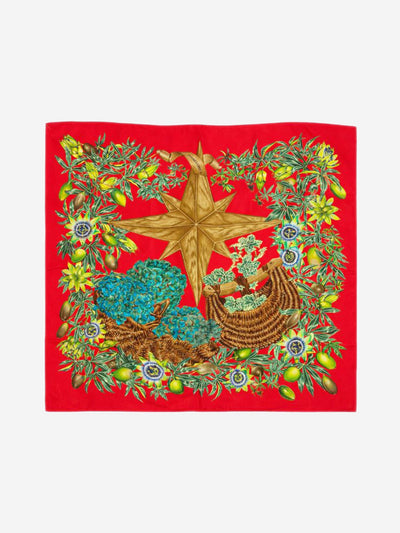 Red Passiflores silk scarf Scarves Hermes 