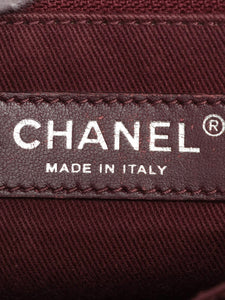 Chanel Maroon 2013 Wild Stitch lambskin chain shoulder bag