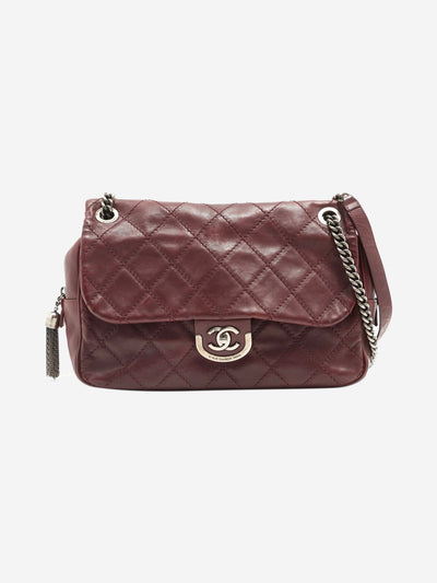 Maroon 2013 Wild Stitch lambskin chain shoulder bag Shoulder bags Chanel 