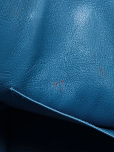 Hermes Blue Birkin 35 in Clemence leather