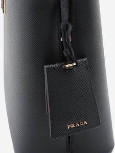 Prada Black Prada Saffiano leather bucket bag