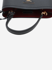 Prada Black Prada Saffiano leather bucket bag