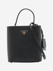 Prada Black Prada Saffiano leather bucket bag