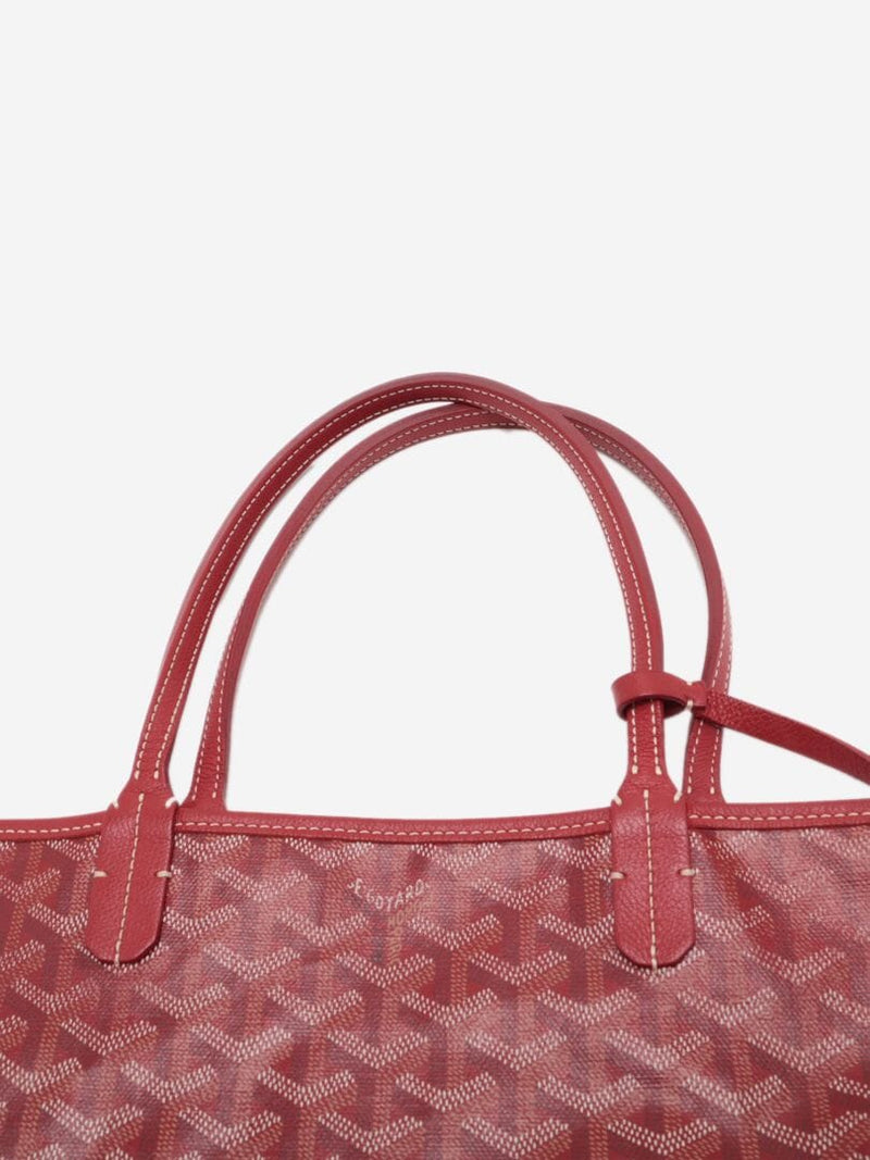 Red Saint Louis PM Goyardine monogram tote Tote Bags Goyard 