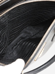 Prada Black Medium Saffiano leather Galleria top handle bag