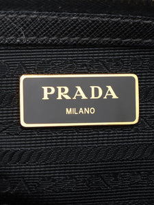 Prada Black Medium Saffiano leather Galleria top handle bag