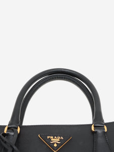 Prada Black Medium Saffiano leather Galleria top handle bag