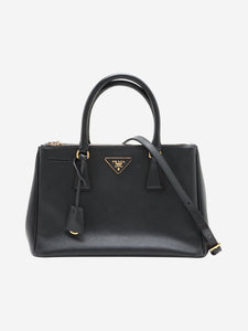 Prada Black Medium Saffiano leather Galleria top handle bag