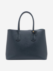 Prada Dark blue large Saffiano leather Galleria top handle bag