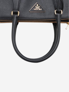 Prada Black small Saffiano leather Galleria top handle bag