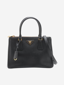 Prada Black small Saffiano leather Galleria top handle bag