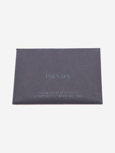 Prada Black branded flap saffiano wallet