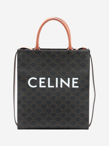 Celine Brown Triomphe Vertical Cabas tote bag