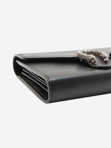 Gucci Black Dionysus leather chain wallet