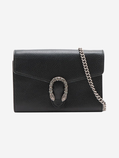 Black Dionysus leather chain wallet Cross-body bags Gucci 