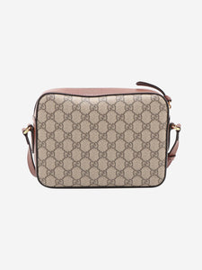 Gucci Brown GG Supreme Horsebit Shoulder bag