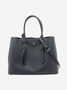 Prada Black Saffiano Cuir 2way bag