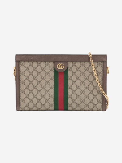 Brown GG Supreme Ophidia chain shoulder bag Shoulder bags Gucci 