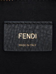 Fendi Navy blue half-moon leather shoulder bag