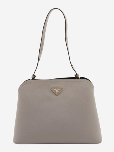 Taupe Saffiano leather 2way shoulder bag Shoulder bags Prada 