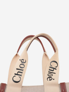 Chloe Neutral large Woody tote bag