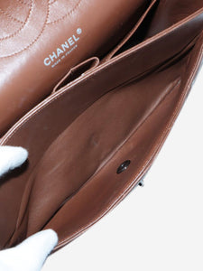 Chanel Brown 2011 lambskin large Classic Double Flap bag