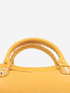 Balenciaga Yellow Metallic Edge City 2way bag