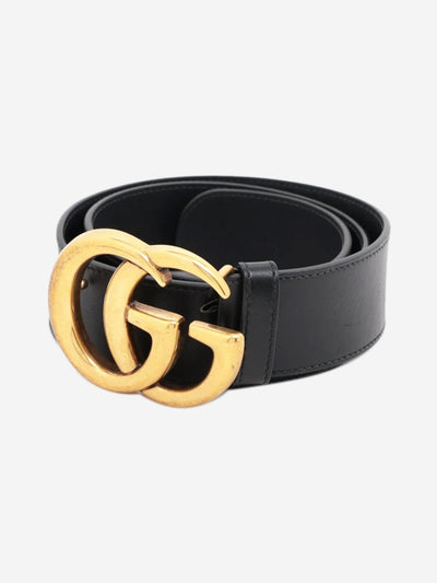 Black GG Marmont leather belt Belts Gucci 