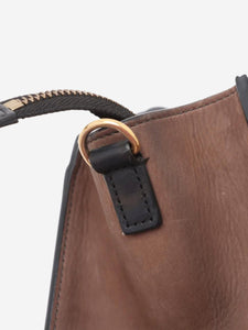 Celine Green and brown Luggage Nano shopper 2way bag