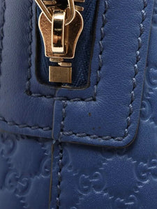 Gucci Blue micro Guccissima leather 2way bag