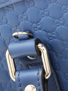 Gucci Blue micro Guccissima leather 2way bag