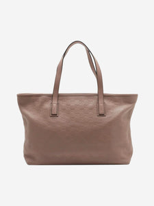 Gucci Pink Guccissima leather tote bag