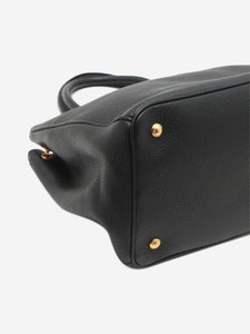Prada Black Vitello Daino leather 2way bag