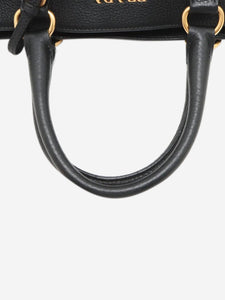 Prada Black Vitello Daino leather 2way bag