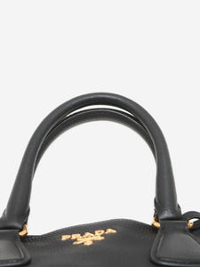 Prada Black Vitello Daino leather 2way bag