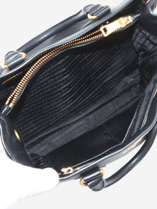 Prada Black Vitello Daino leather 2way bag