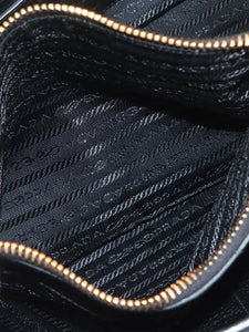 Prada Black Vitello Daino leather 2way bag