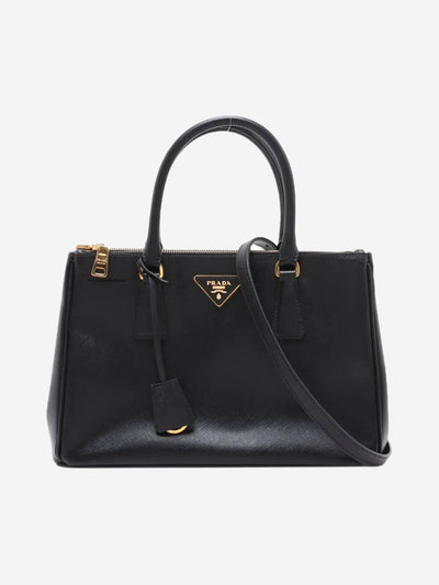 Black Saffiano leather Galleria 2way bag Shoulder bags Prada 