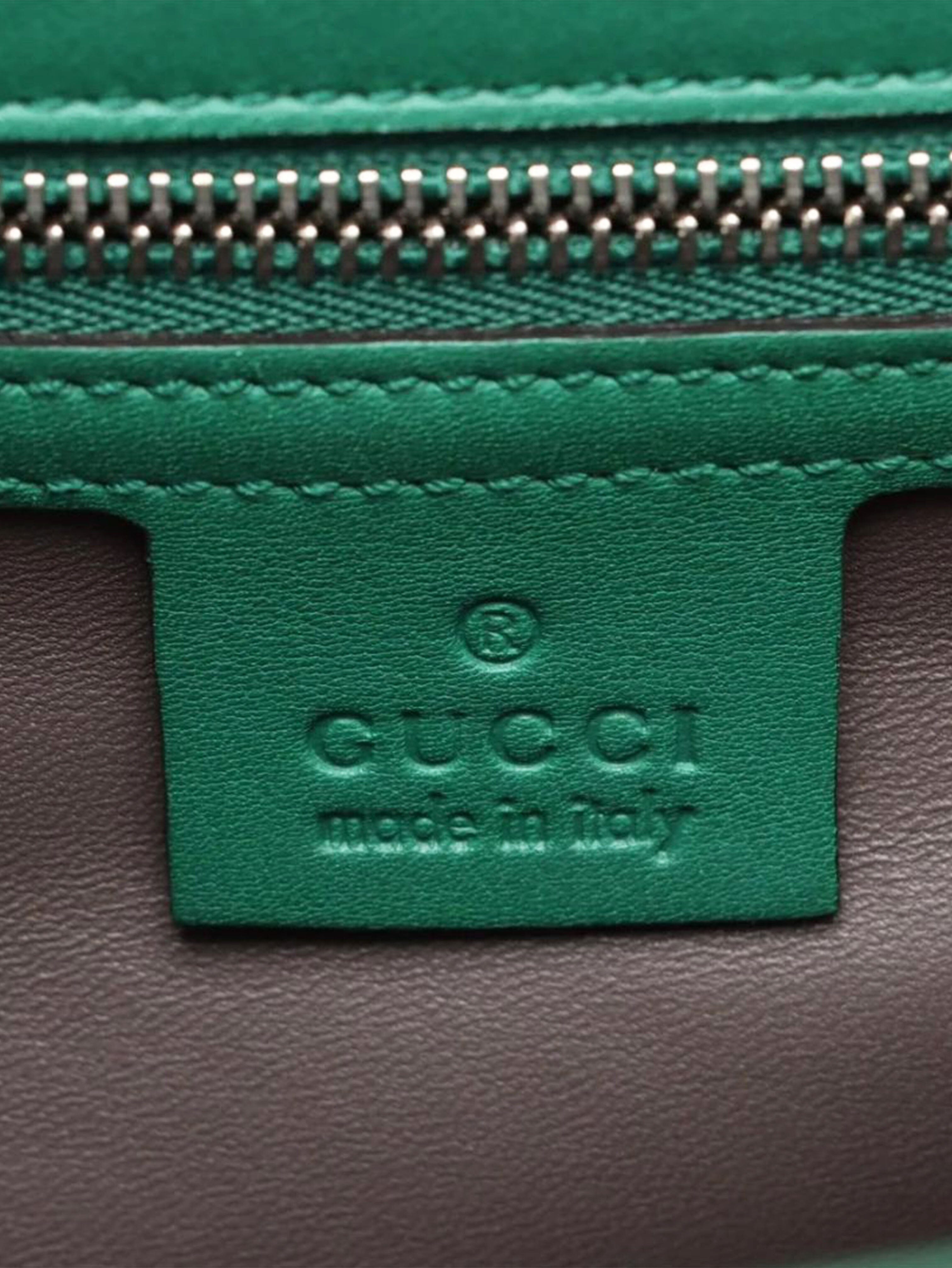Green Interlocking G leather chain shoulder bag Shoulder bags Gucci 