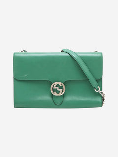 Green Interlocking G leather chain shoulder bag Shoulder bags Gucci 