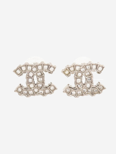 Silver Coco Mark B11C earrings Earrings Chanel 