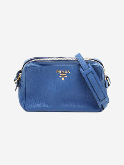 Blue Vitello Daino leather crossbody bag Cross-body bags Prada 