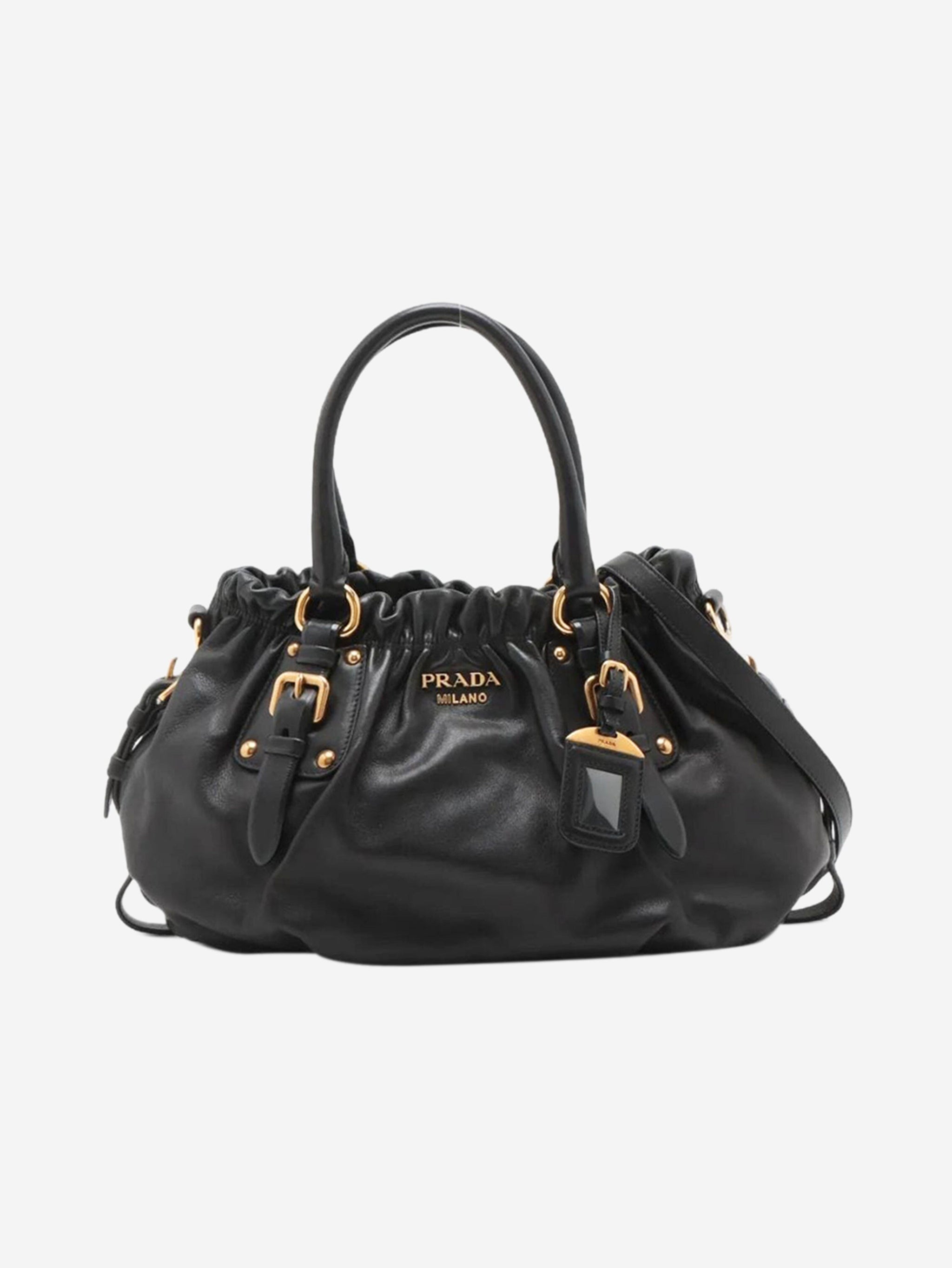 Black leather 2way bag | Sign of the Times