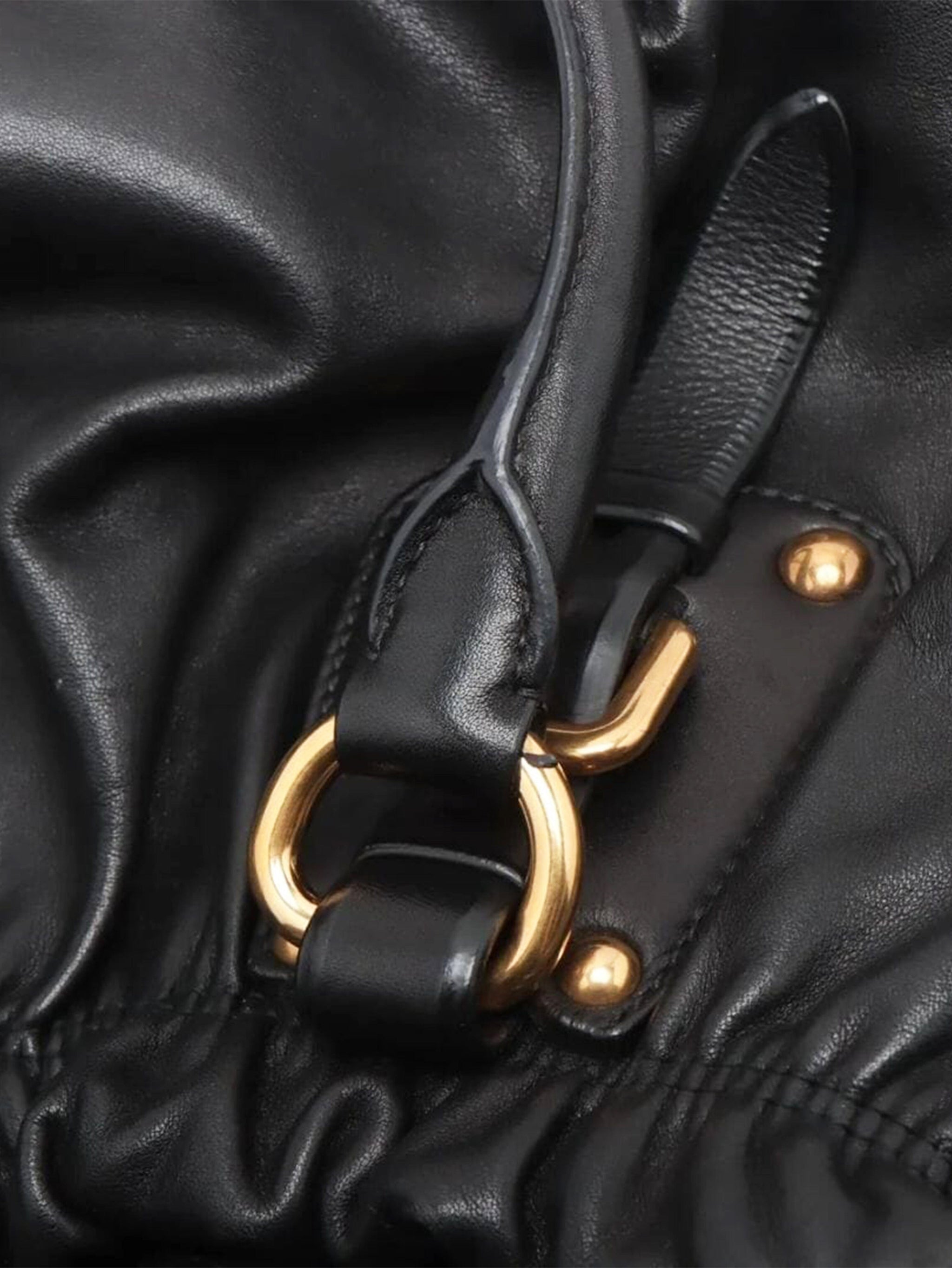 Black leather 2way bag | Sign of the Times