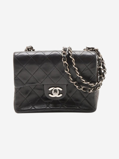 Black vintage 1996 mini lambskin Classic Single Flap bag Shoulder bags Chanel 